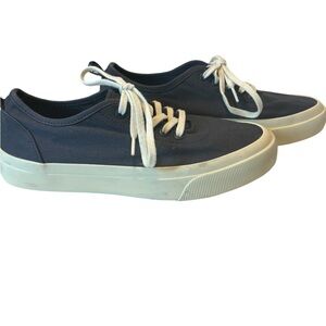 Everlane Tread Forever Sneaker Shoe Blue Canvas Women's Size 6.5 Men's Size 4.5